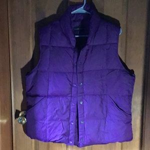 Lands End purple vest